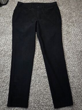 Lululemon Men ABC Pant Classic Fit Black 5-Pocket Technical Golf Leisure 36x30